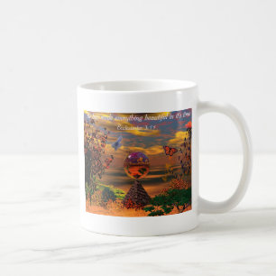 Tasse chrétienne avec le vers Ecclesiastes 3 de