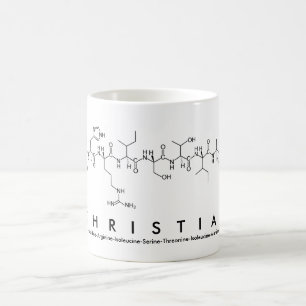 Tasse chrétienne de nom de peptide