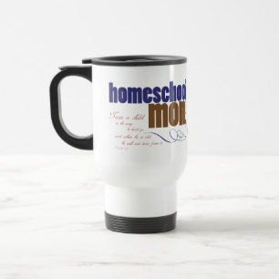 Tasse chrétienne de voyage de homeschool - maman