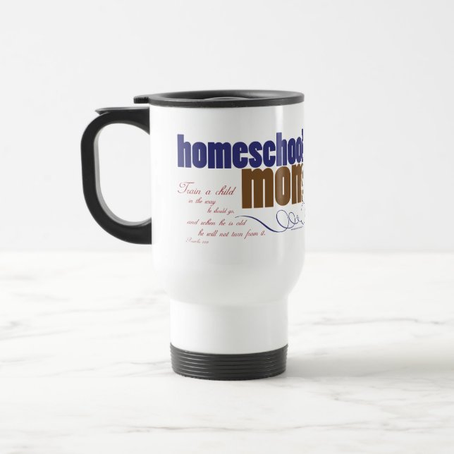 Tasse chrétienne de voyage de homeschool - maman (Gauche)