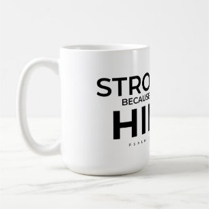 Tasse chrétienne Psaume 28:7 Fort en Lui