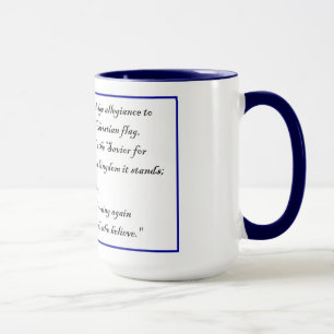 Tasse Christian Fkag et Promesse au drapeau chrétien