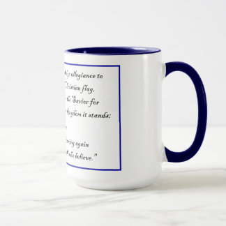 Tasse Christian Fkag et Promesse au drapeau chrétien