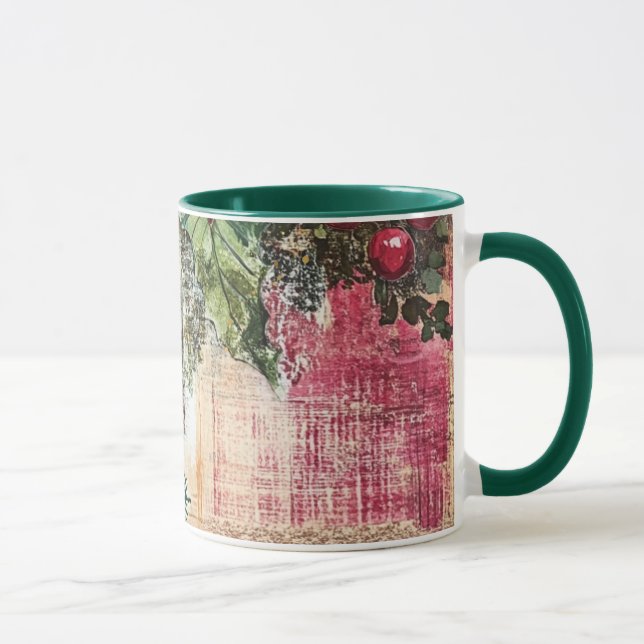 Tasse Christmas Collage Junk Journal Var10 (Rechts)