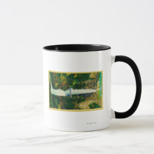 Tasse Chutes Multnomah et pont de pied Benson