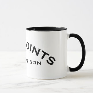Tasse Cinq points de logo de logo de prison d'État