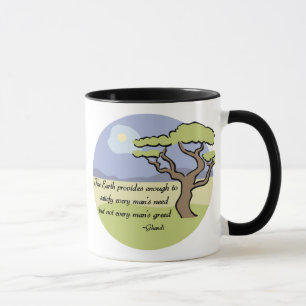 Tasse Citation de la terre de Gandhi