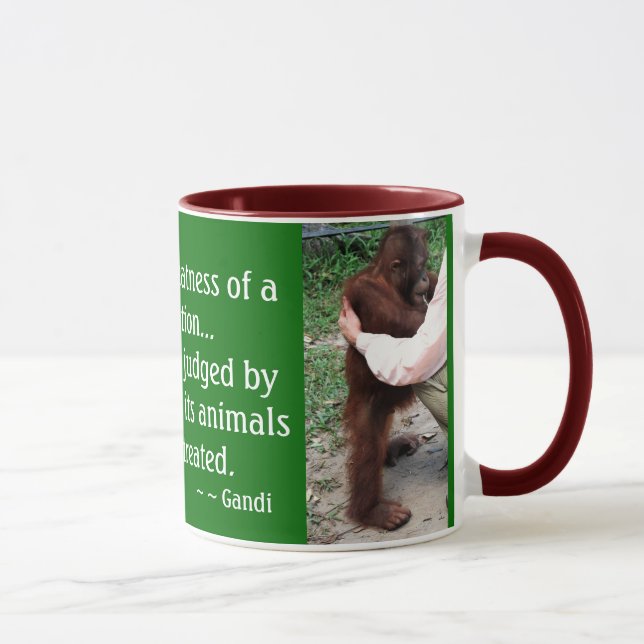Tasse Citation des soins des animaux (Droite)