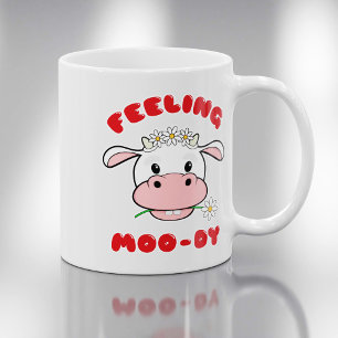 Tasse Citation Vache de Dessin Animé Mignon   Sent
