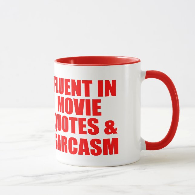 Tasse Citations et sarcasme de film (Droite)