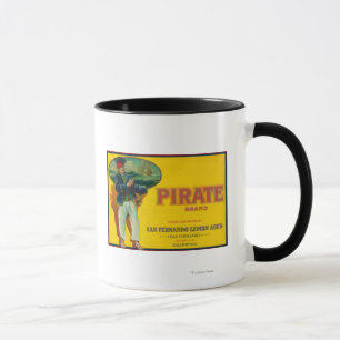 Tasse Citron LabelSan Fernando, CA de pirate