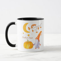 Tasse citrouille avec poignée noire