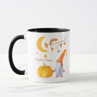 Tasse citrouille avec poignée noire