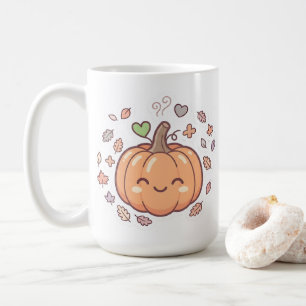 Tasse Citrouille Souriant Pastel Kawaii