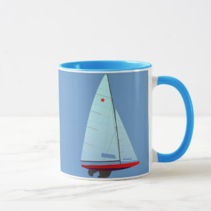 Tasse Classe   d'étoile emballant le voilier