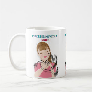 Tasse Classique, 11 oz Tasse La Paix Commence avec