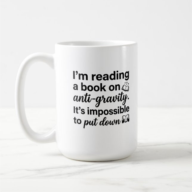 Tasse Classique 15 oz Citation 'Impossible C'est e (Gauche)