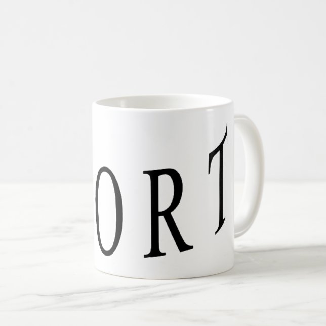 Tasse classique blanche DESIGN SPORT  (Devant droit)