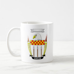 Tasse Classique Blason et Nom de Famille Smith
