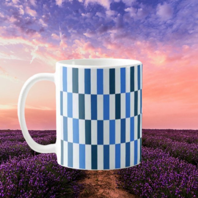Tasse classique Blue Line Flow  (Créateur téléchargé)