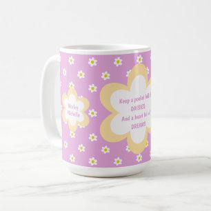 Tasse classique chaîne de marguerites roses 425 g
