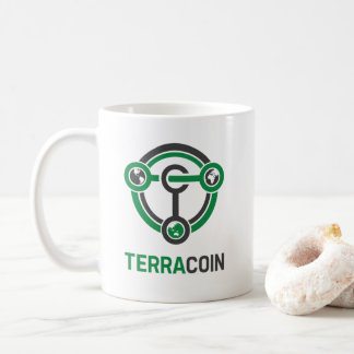 Tasse classique de logo de Terracoin pour des