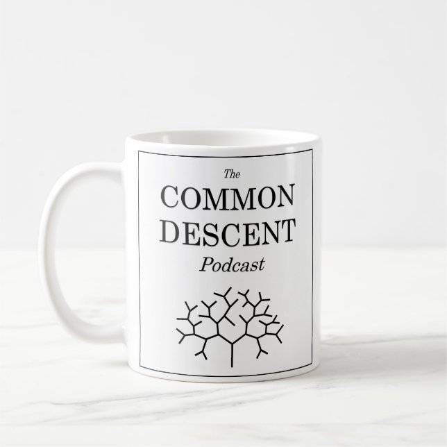 Tasse classique de logo Podcast par descente (Gauche)