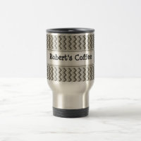 Tasse classique de voyage de Chevron d'ondulation