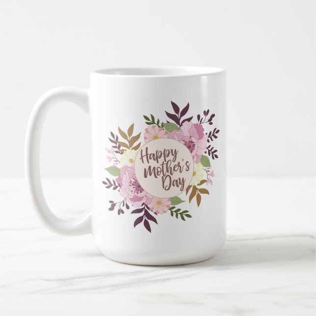 Tasse | classique florale heureuse élégante du (Gauche)