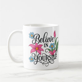 Tasse classique florale inspirante