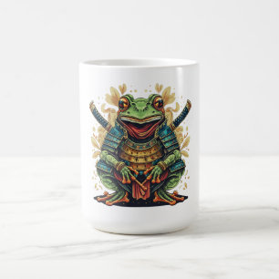 Tasse classique guerrier samouraï grenouille