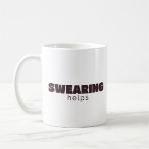 Tasse classique "Jurer aide" – Tasse drôle et sarc