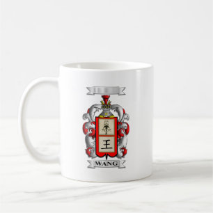Tasse Classique Nom de Famille Wang et Bouclier