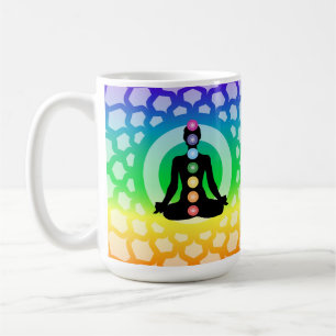 Tasse classique Yoga Chakra Arc-en-ciel - Géométri