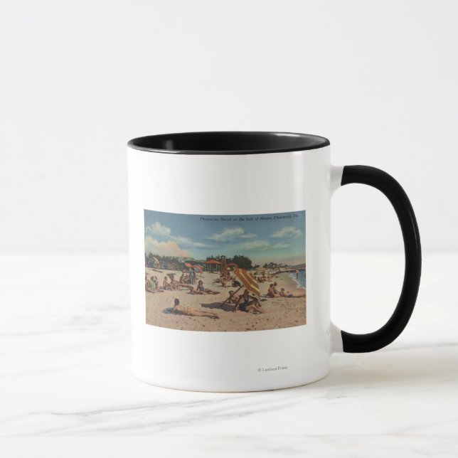 Tasse Clearwater, FL - Sunbathers sur Clearwater Beach (Droite)