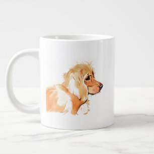 Tasse Cocker Spaniel, Maman de Chien Café Aquarell