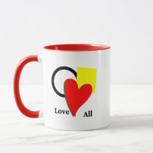 Tasse cœur carré cercle Amour pour toutes les form