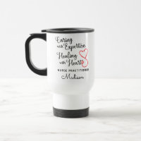 Tasse cœur de praticienne infirmière, appréciation