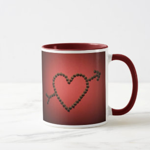 Tasse Coeur des puces de chocolat