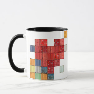 Tasse Coeur du conteneur d'expédition