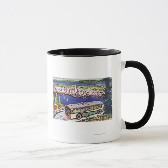 Tasse Coeur du terrain de jeu À feuillage persistant (Droite)