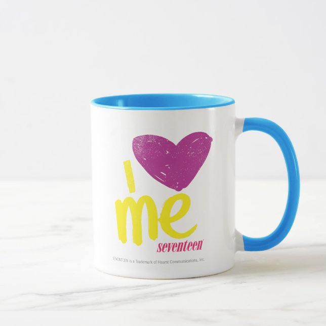 Tasse Coeur I je pourpre/jaune (Droite)