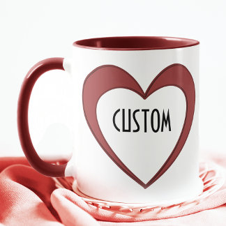 Tasse Coeur personnalisé