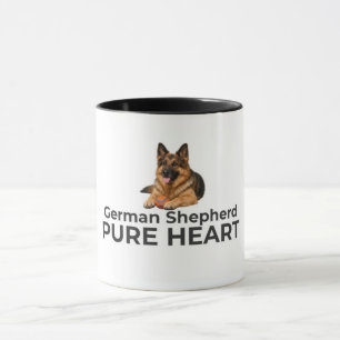 Tasse Cœur Pur Berger Allemand – Cadeau de Chien F