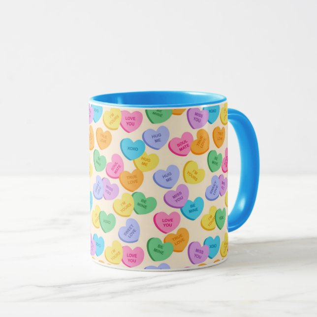 Tasse Coeurs de conversation (Devant droit)
