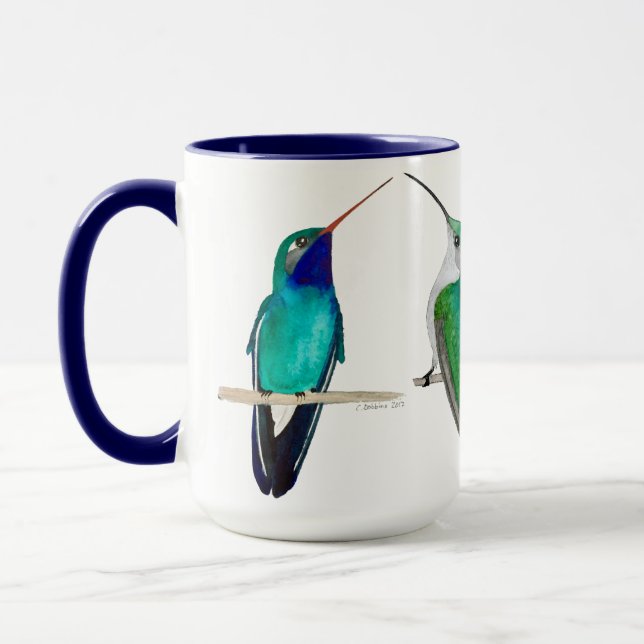 Tasse Colibris Bleus (Gauche)