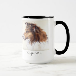 Tasse Colley rugueux peint dans la couleur pour