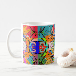 Tasse colorée de bonheur