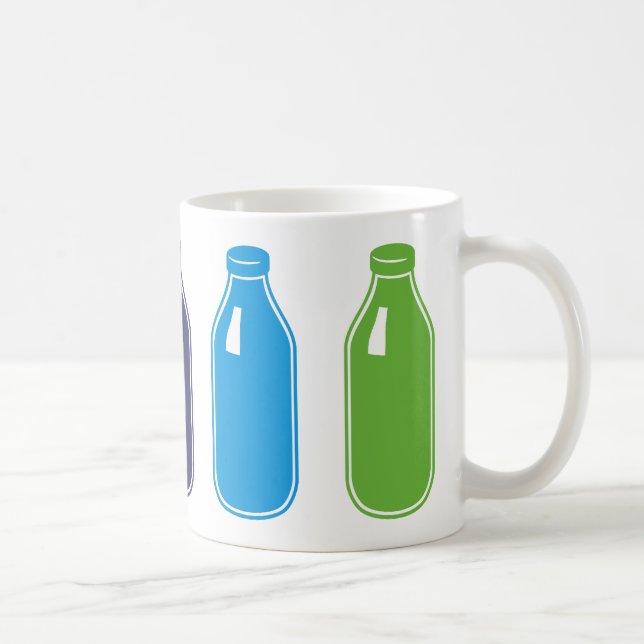 Tasse colorée de lait (Droite)