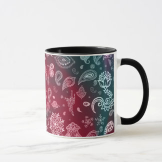 Tasse colorée de Paisley